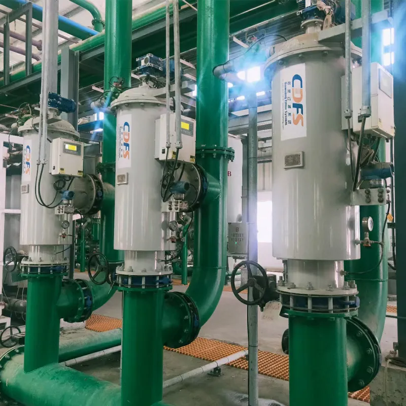Filtration d'eau de refroidissement du bâtiment